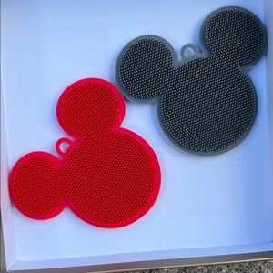 Disney Mickey Mouse Red and Black Silicone Hot Pads